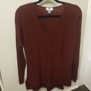 Burgundy sweater